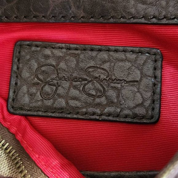 Jessica Simpson Brown Zebra Handbag - Picture 7 of 11